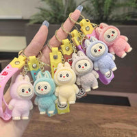 Labubu Plush Keychain – Cute Cartoon Bag Charm & Gift Pendant