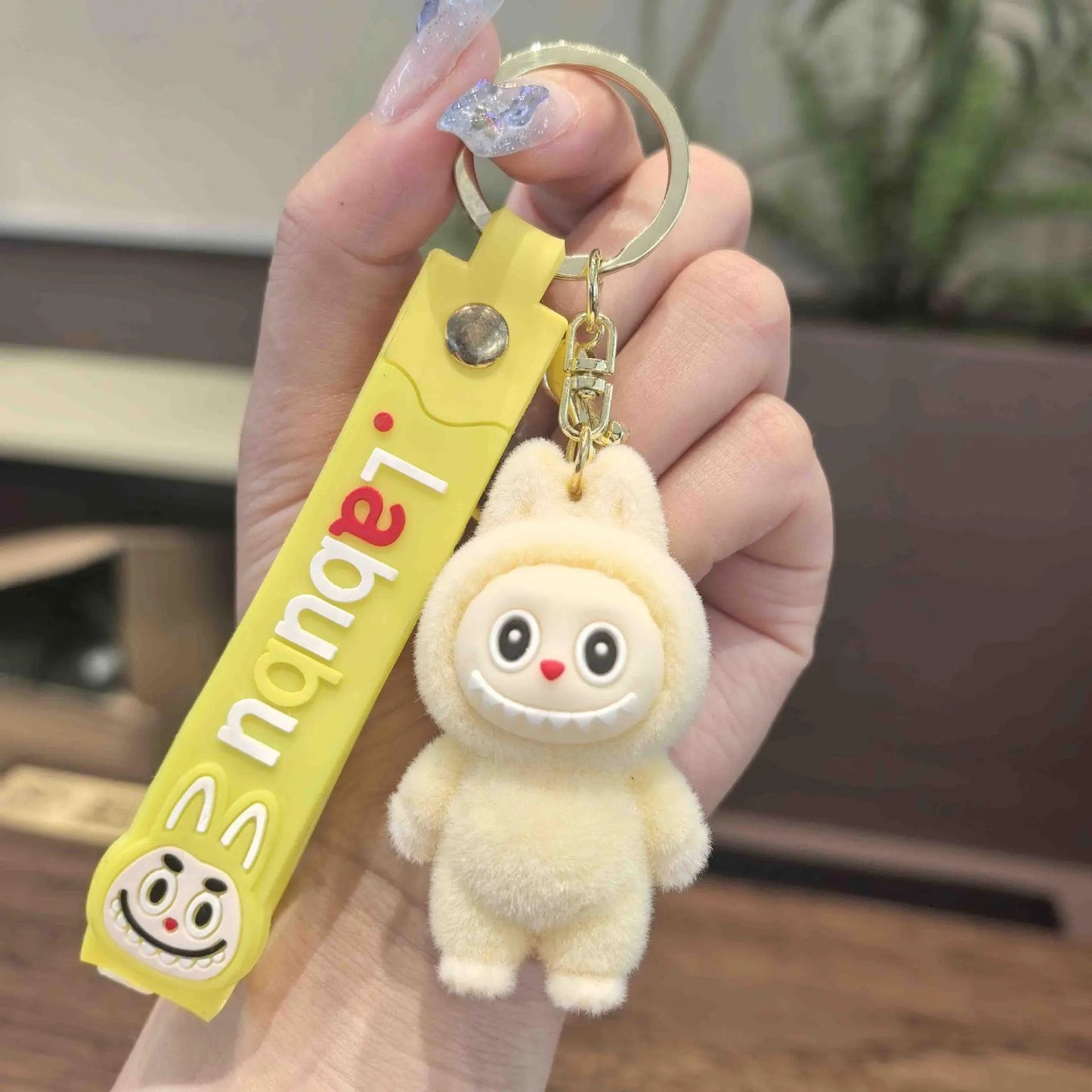 Labubu Plush Keychain – Cute Cartoon Bag Charm & Gift Pendant