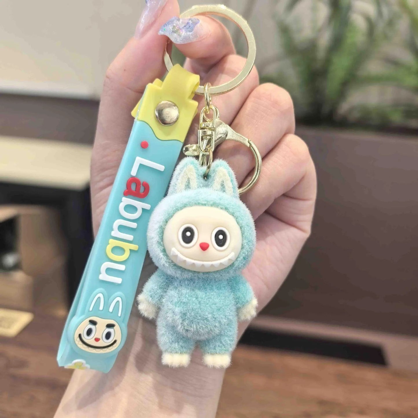 Labubu Plush Keychain – Cute Cartoon Bag Charm & Gift Pendant