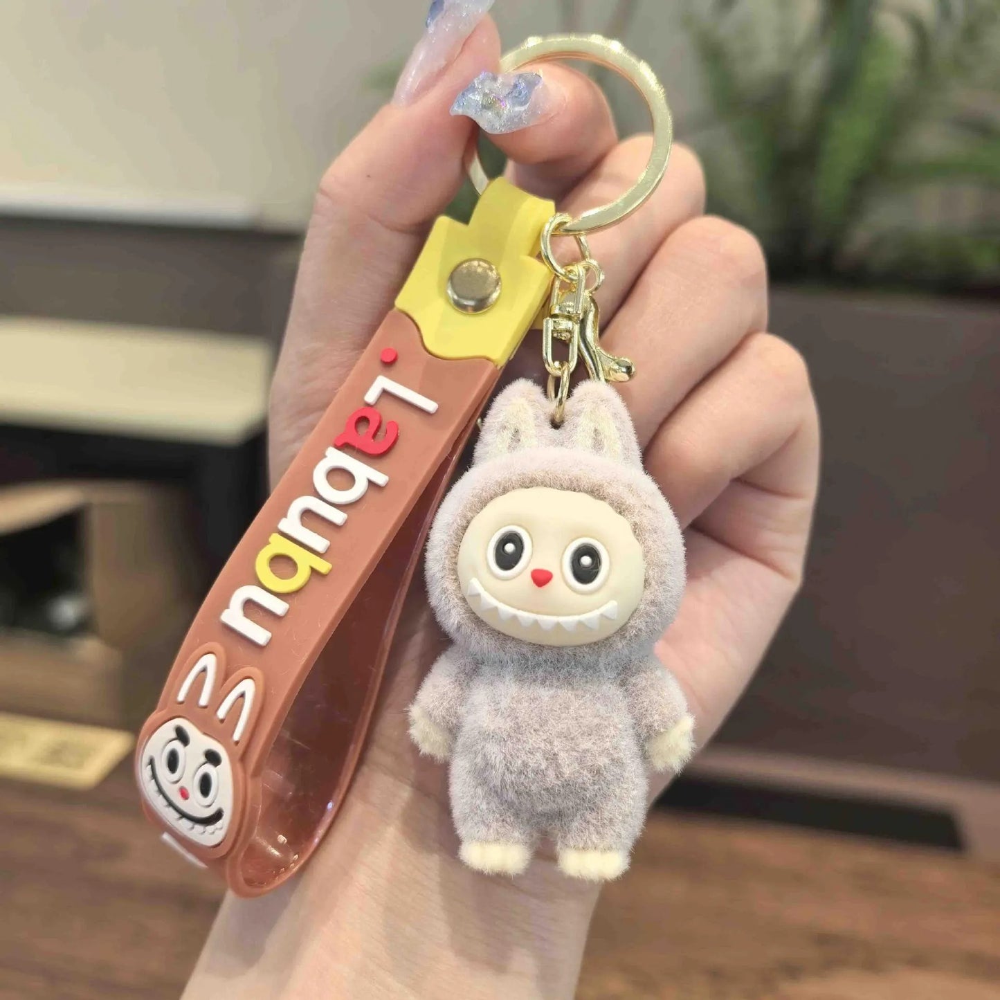 Labubu Plush Keychain – Cute Cartoon Bag Charm & Gift Pendant