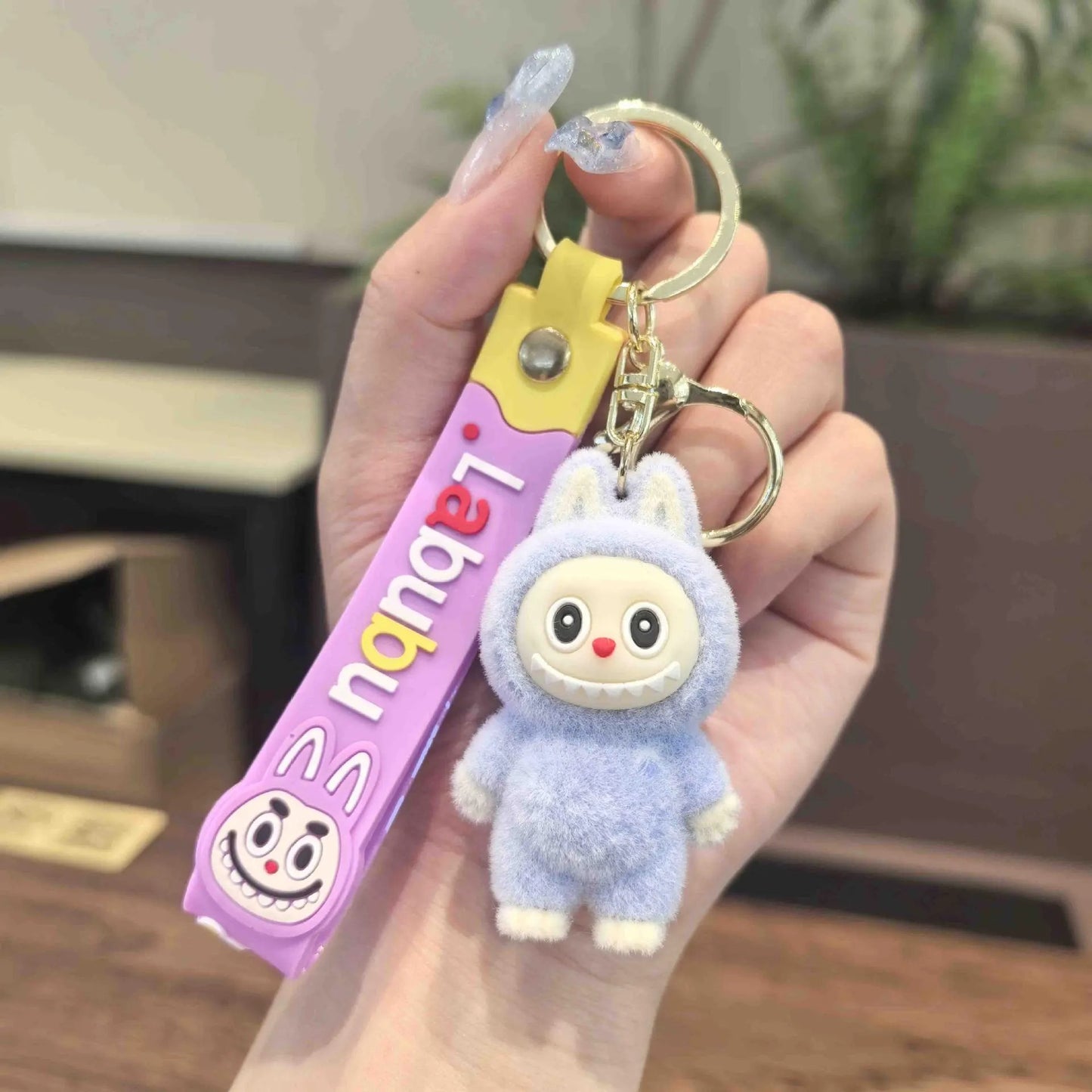 Labubu Plush Keychain – Cute Cartoon Bag Charm & Gift Pendant
